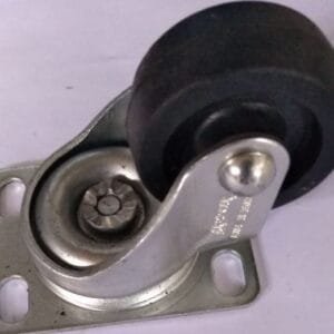 Rodizio Giratório Roda Nylon Preta 158zc 125kg