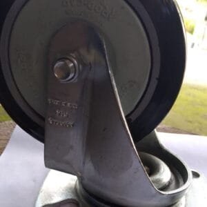 Rodízio Giratório Completo 5" Roda Preta Polipropileno 150kg