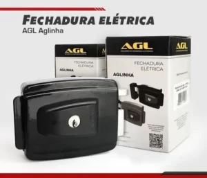 FECHADURA AGL INHA ELETRICA CINZA