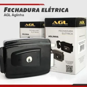 FECHADURA AGL INHA ELETRICA CINZA