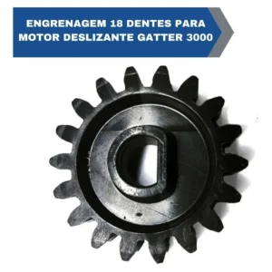 REP.ENGRENAGEM  CREMALHEIRA 18 DENTE NYLON PRETA