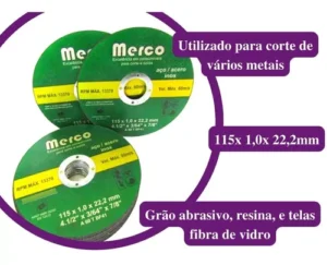 Disco merco 4.1/2"x 3/64 x  7/8  (marca merco)
